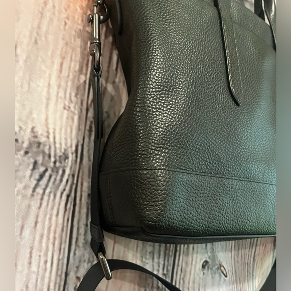 Authentic COACH Hamilton Black Leather Portfolio Briefcase 75757 Unisex EUC! - Picture 5 of 13